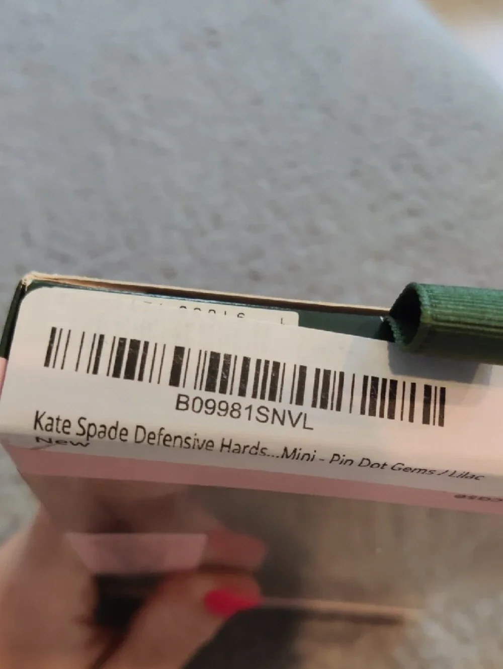 Kate Spade Lavender Trim Crystal Dot iPhone 5.4